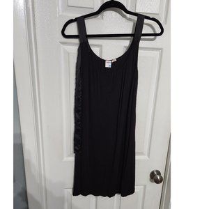 Black swing skater dress